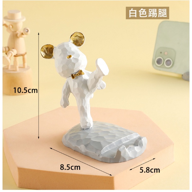 Giá đỡ điện thoại hình chú gấu decor dễ thương, giá đỡ điện thoại để bàn trang trí và xem phim
