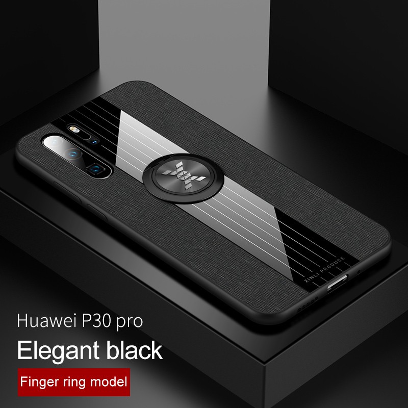Ốp Lưng Huawei P30 Pro P20 Lite Có Vòng Khuyên Đỡ Điện Thoại Và Nam Châm Gắn Xe Ô Tô