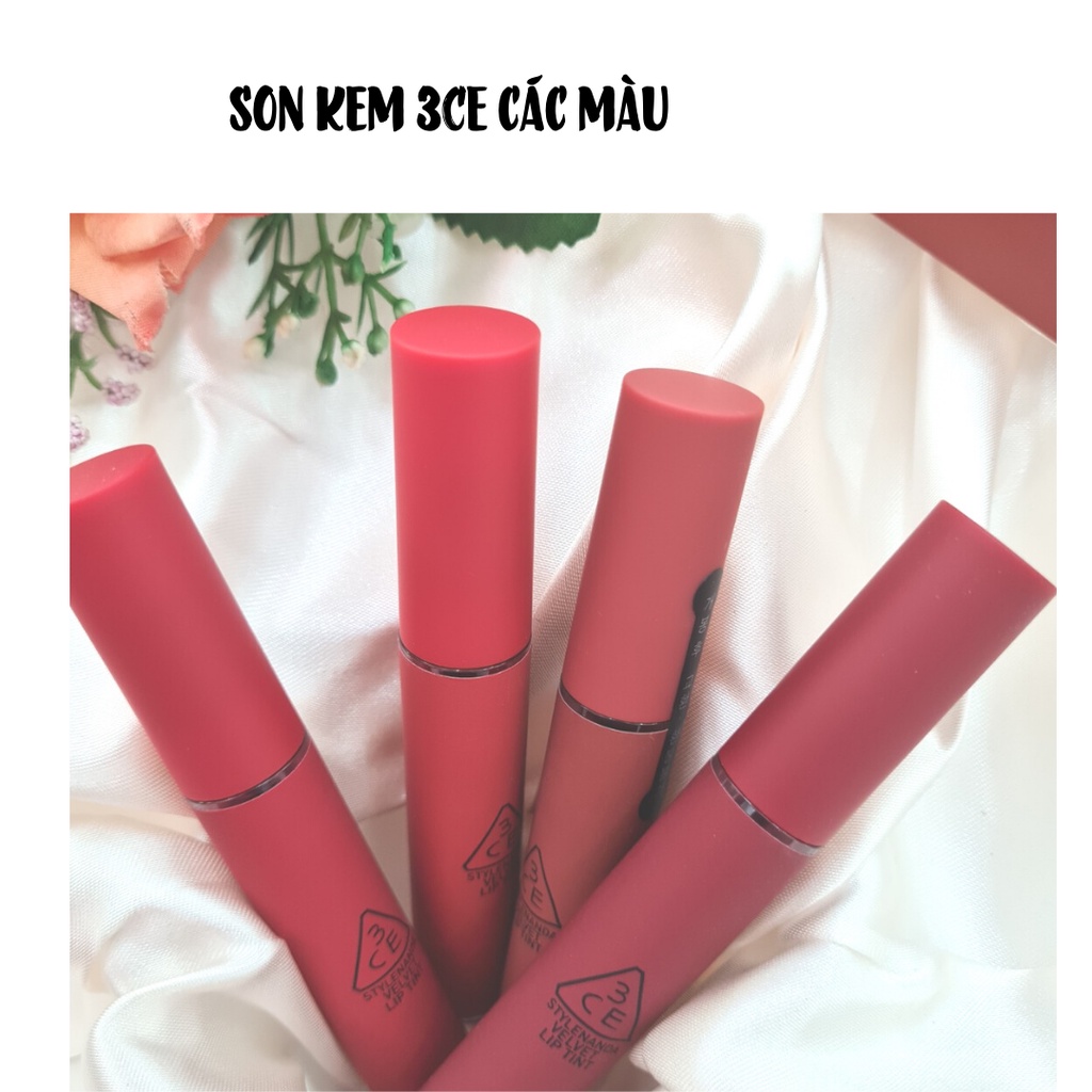 (Hàng chính hãng, check bằng hidden tag) son kem lỳ 3CE lip tint