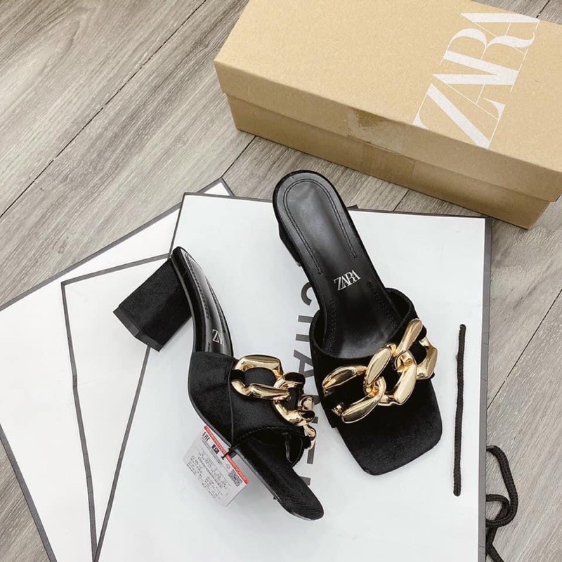 GIÀY GUỐC GÓT VUÔNG ZARA 7PHÂN