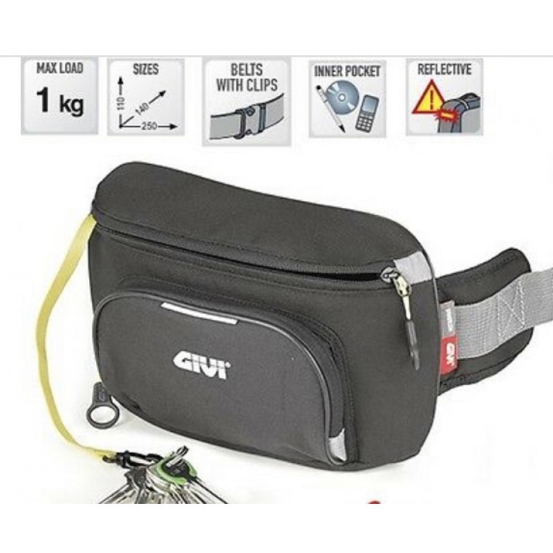 [TIỆN LỢI] Túi Đeo Bụng Chống Nước Givi Prime Waist Bag 2Lít 01 PWB01 rất cần thiết khi bạn muốn mang theo những giấy tờ