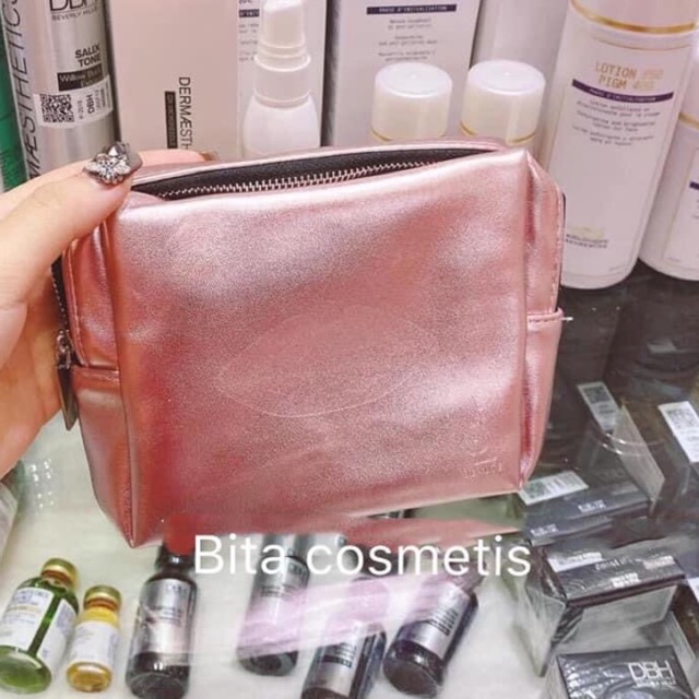 Túi đựng mỹ phẩm Ysl chất dày dặn