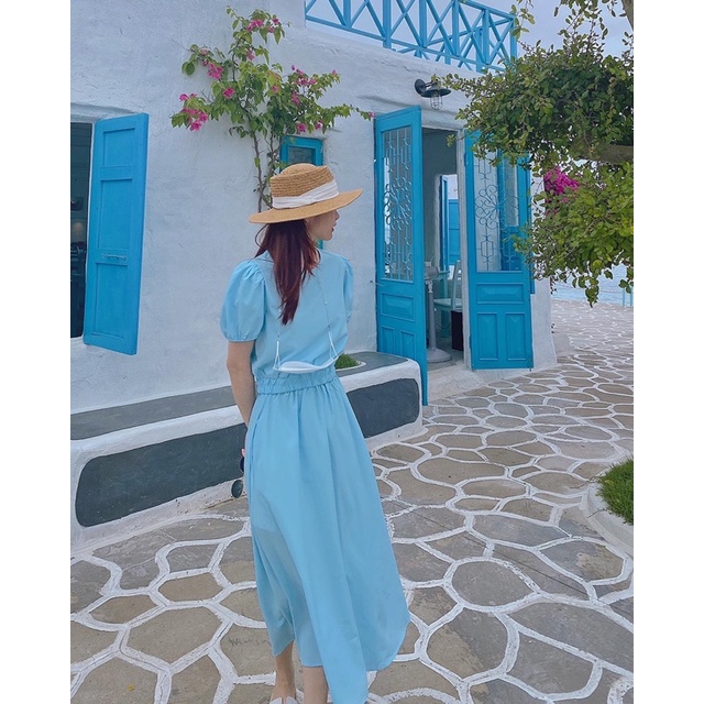 𝐀𝐳𝐮𝐫𝐚 𝐒𝐞𝐭 - Set áo croptop chân váy midi bo chun
