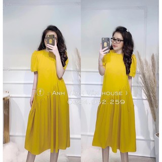 Đầm bầu suông xòe đuôi các
