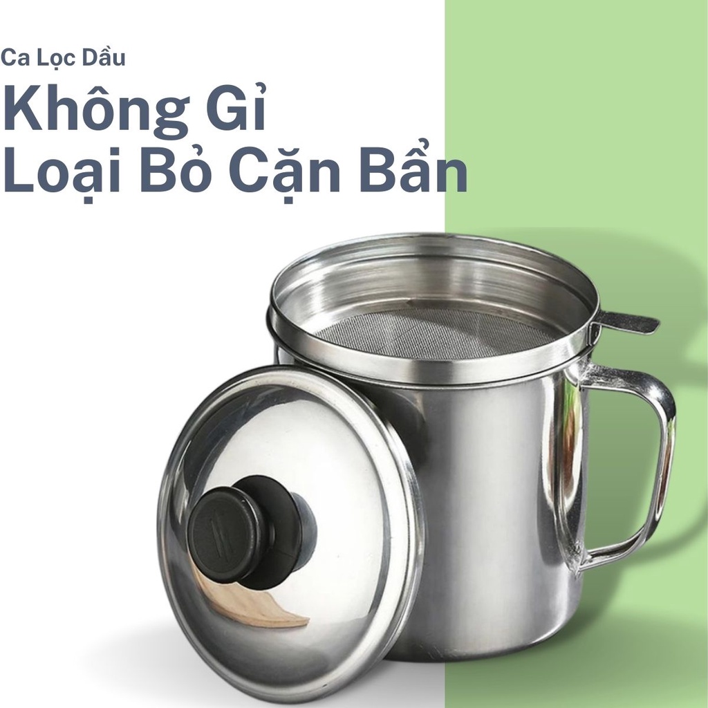 Ca lọc dầu ăn dung tích 1,2L lọc tạp chất hiệu quả bền bỉ theo thời gian kiêm hủ đựng 2 in 1 tiện ích cho nội trợ Angola