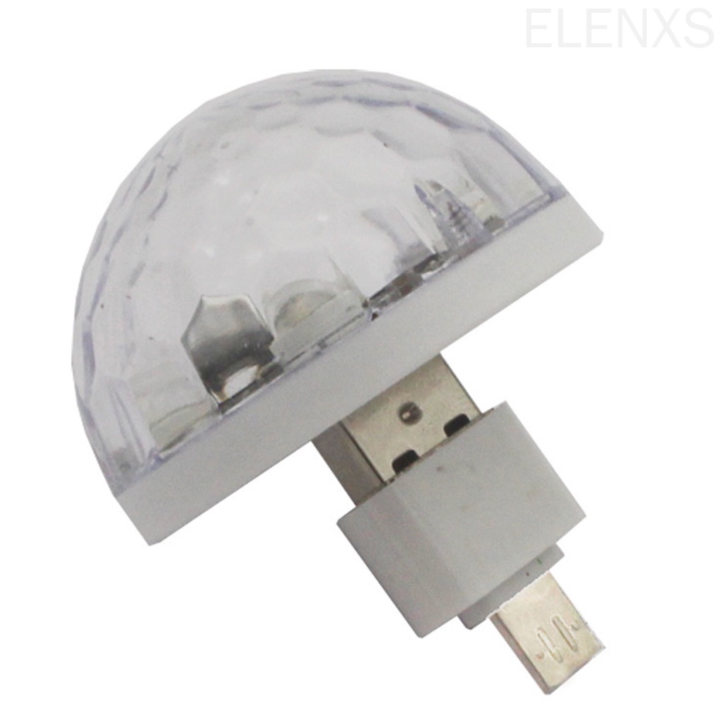 Đèn led disco mini hình quả cầu nhiều màu sắc có cổng usb tiện lợi cho điện thoại di động/ PC/ laptop