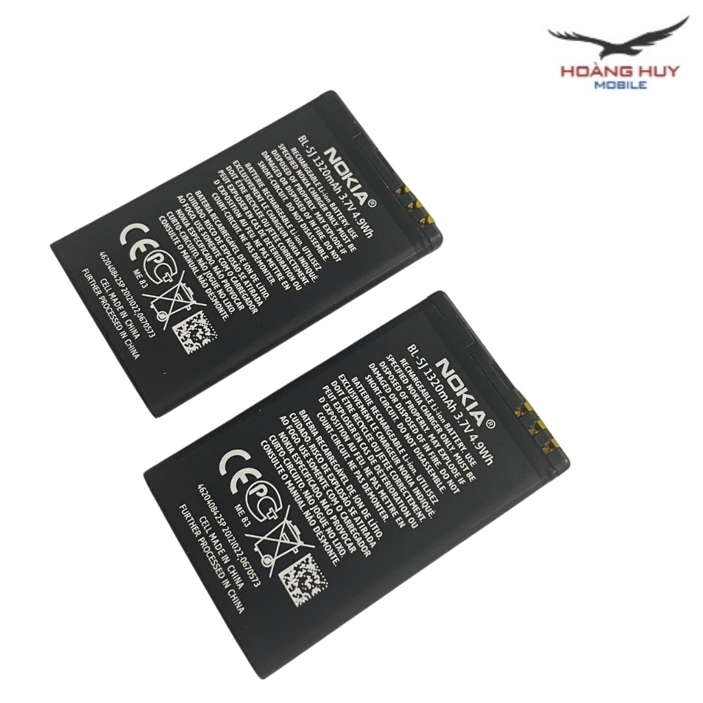 Pin Nokia BL-5J Dung Lượng 1320mA Pin Nokia 5j Dùng Cho Các Dòng Máy X1 / C3 Hàng Zin Nhập Khẩu Bảo Hành 6 Tháng 1 Đổi 1