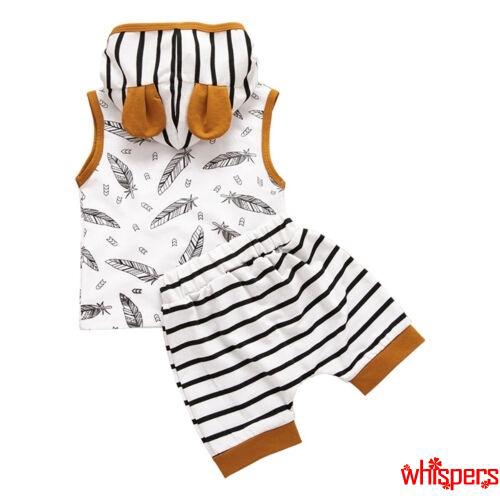 Bộ quần và áo hoodie thiết kế dễ thương dành cho trẻ sơ sinh
