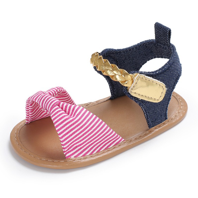 Giày Sandal xỏ ngón chống trượt cho bé gái từ 0-12 tháng tuổi