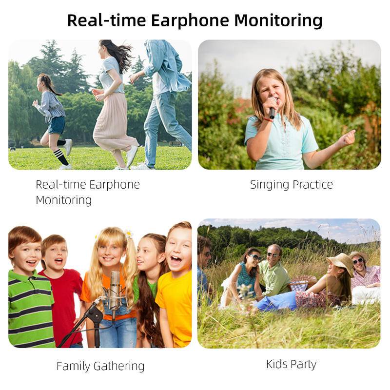 Micro Hát Karaoke Soaiy MC8 Không Dây BT5.0 2 Trong 1 Cầm Tay Kết Nối Bluetooth Thẻ Âm Thanh
