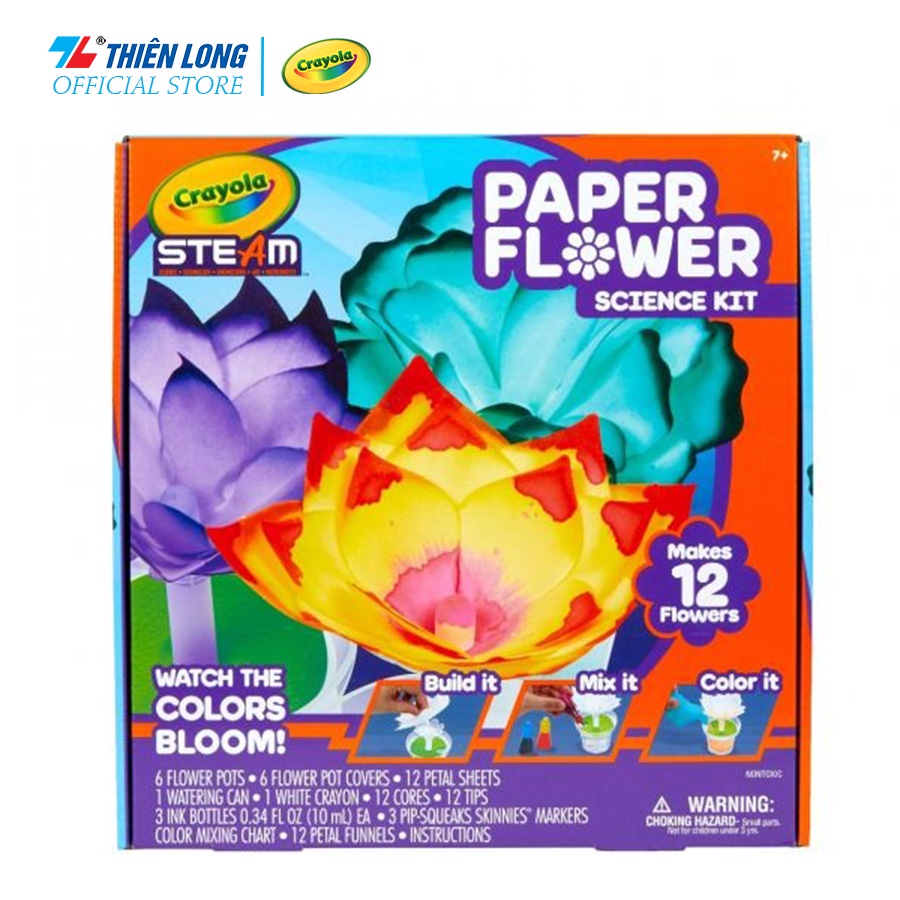 Bộ đồ chơi Crayola STEAM Paper Flower Science