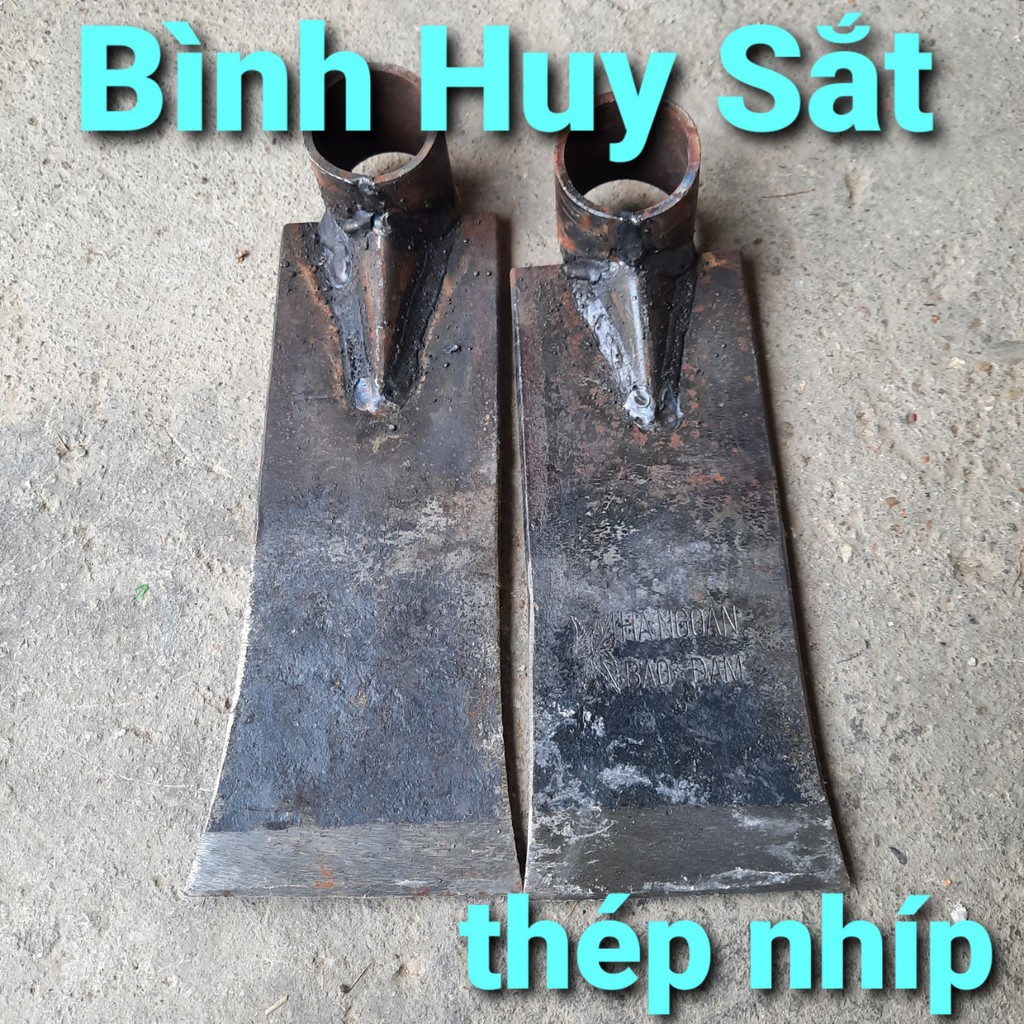 Cuốc trồng cây thép nhíp 100%, cuốc khỏe nặng 1kg