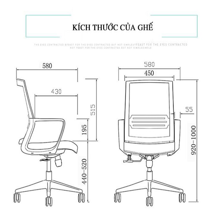 Ghế văn phòng cao cấp, ghế xoay lưng lưới XL02 | BigBuy360 - bigbuy360.vn