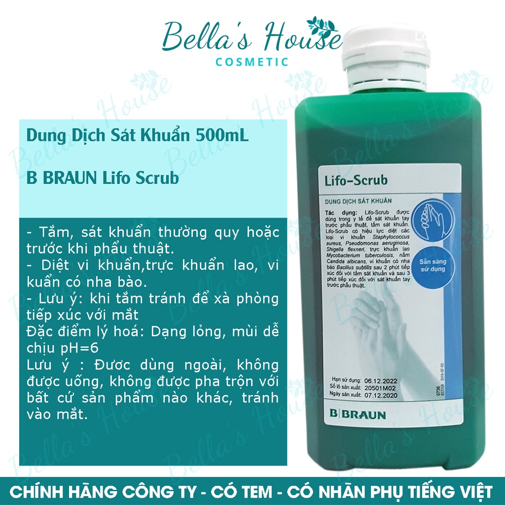 Dung Dịch Sát Khuẩn - B BRAUN Lifo Scrub 500G.