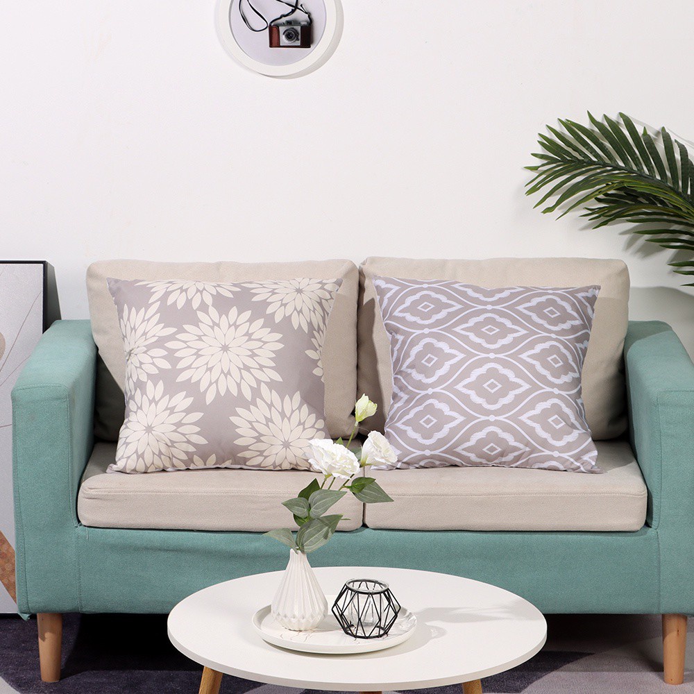 Daphne Vỏ Gối Vuông Họa Tiết Morocco Phong Cách Boho Thời Trang Mùa Hè Kích Thước 18x18in