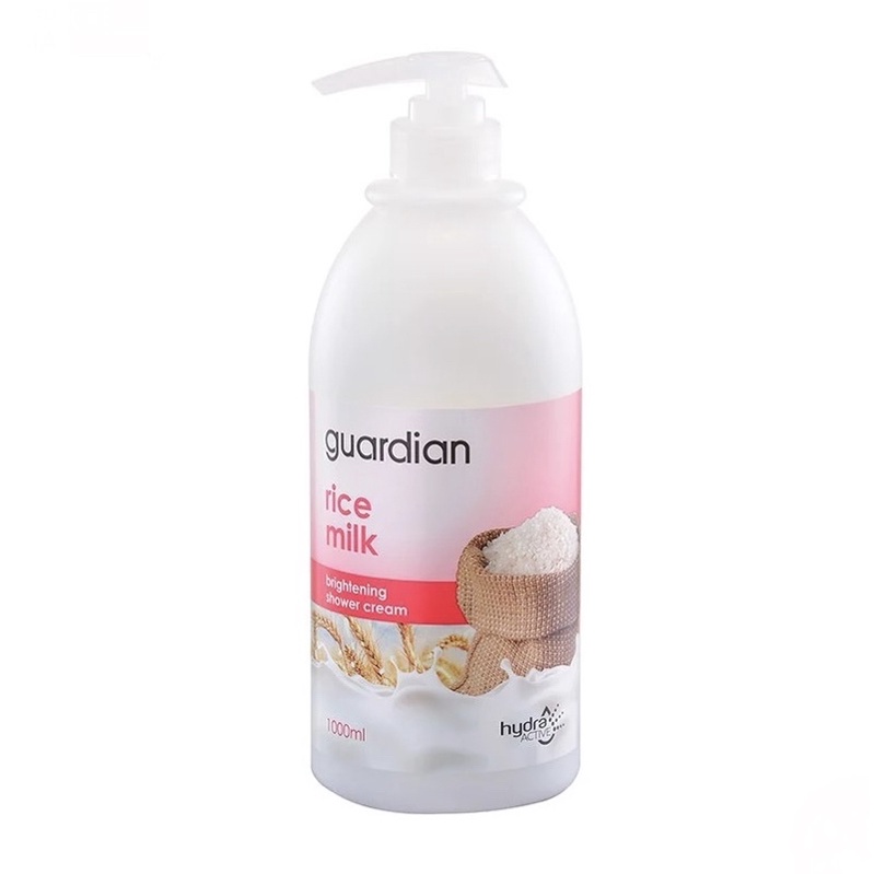 Sữa Tắm Dưỡng Sáng Da Guardian Brightening Rice Milk Shower Cream Chiết Xuất Gạo 1000ml / 1L