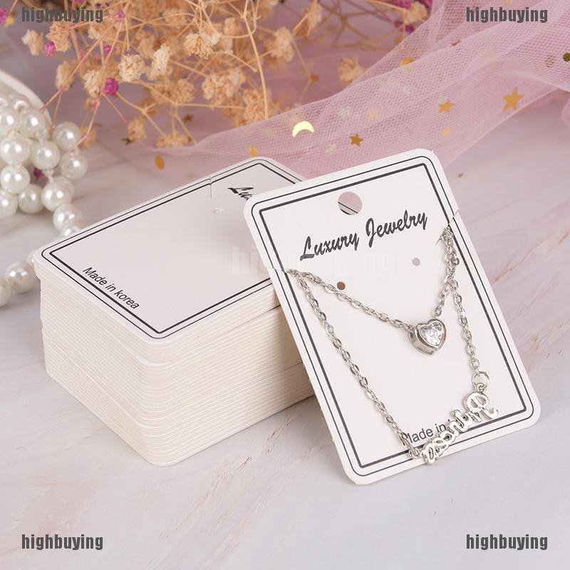 Set 100 Tấm Thẻ Trưng Bày Trang Sức Tiện Lợi