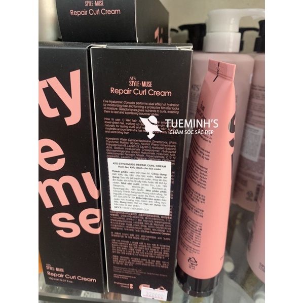 KEM TẠO KIỂU TÓC UỐN ATS STYLEMUSE REPAIR CURL CREAM 150ML