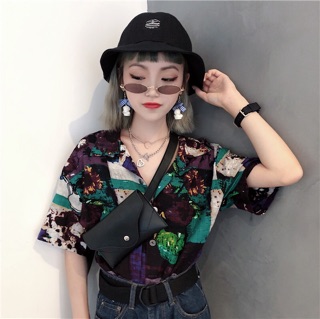 [Hàng order] Áo sơ mi hình Nữ hoạ tiết