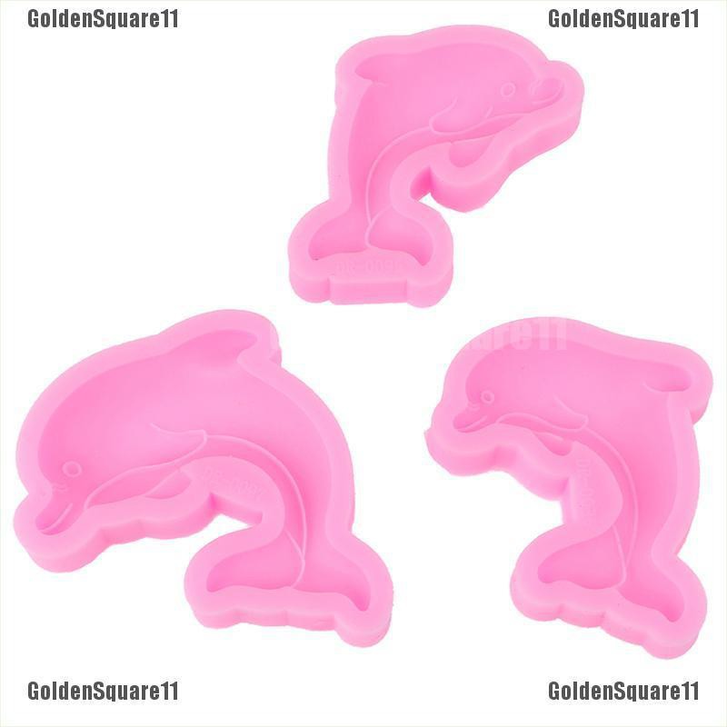 Khuôn Làm Bánh / Xà Phòng Chất Liệu Silicone Hình Cá Heo 3D