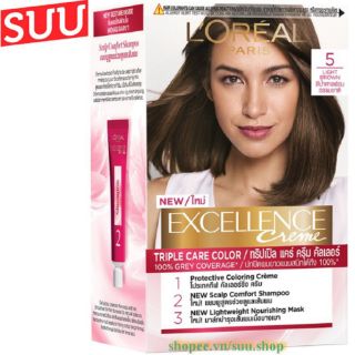 Thuốc nhuộm tóc phủ bạc Excellence cream L'Oréal