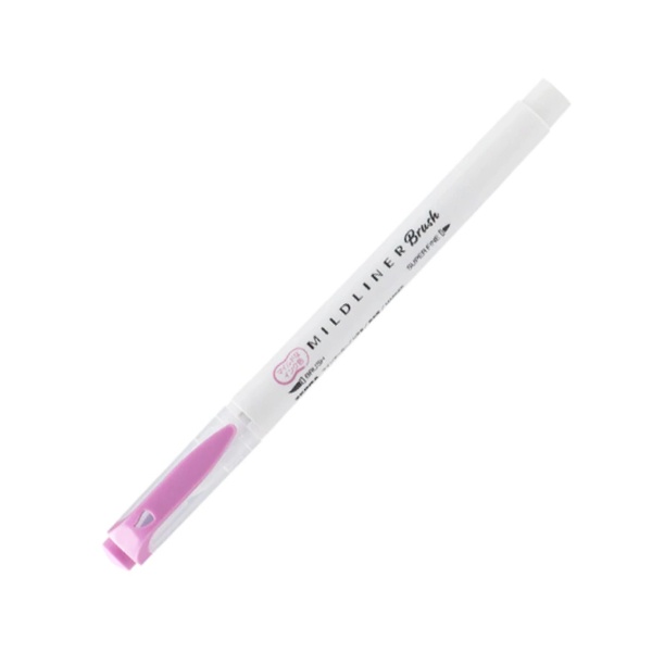 Viết Cọ Nhật Mildliner Zebra WFT8-MMZ - Tím Nhạt