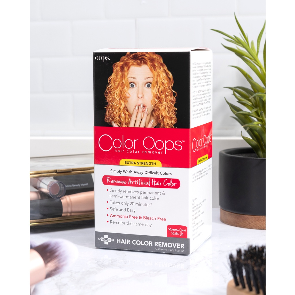 Kit rửa màu tóc COLOR OOPS EXTRA STRENGTH HAIR COLOR REMOVER | Shopee Việt  Nam