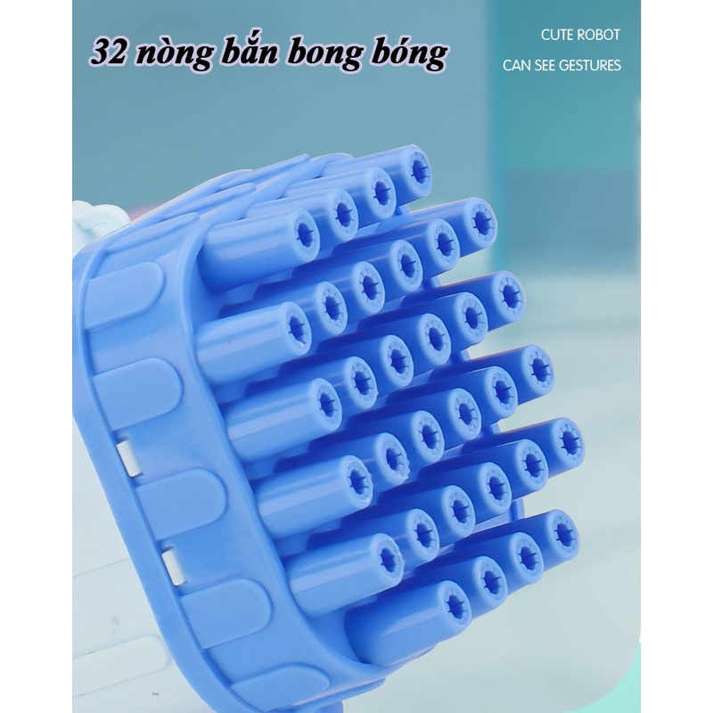 Đồ Chơi Súng Bắn Bong Bóng 32 Nòng Siêu Mạnh cho bé