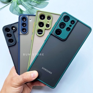 Ốp Lưng Samsung S23 Ultra / S22 Ultra / S22 Plus / S21 Ultra / S21 Plus / Note 20 Ultra / Note 20 Chống Sốc Viền Màu
