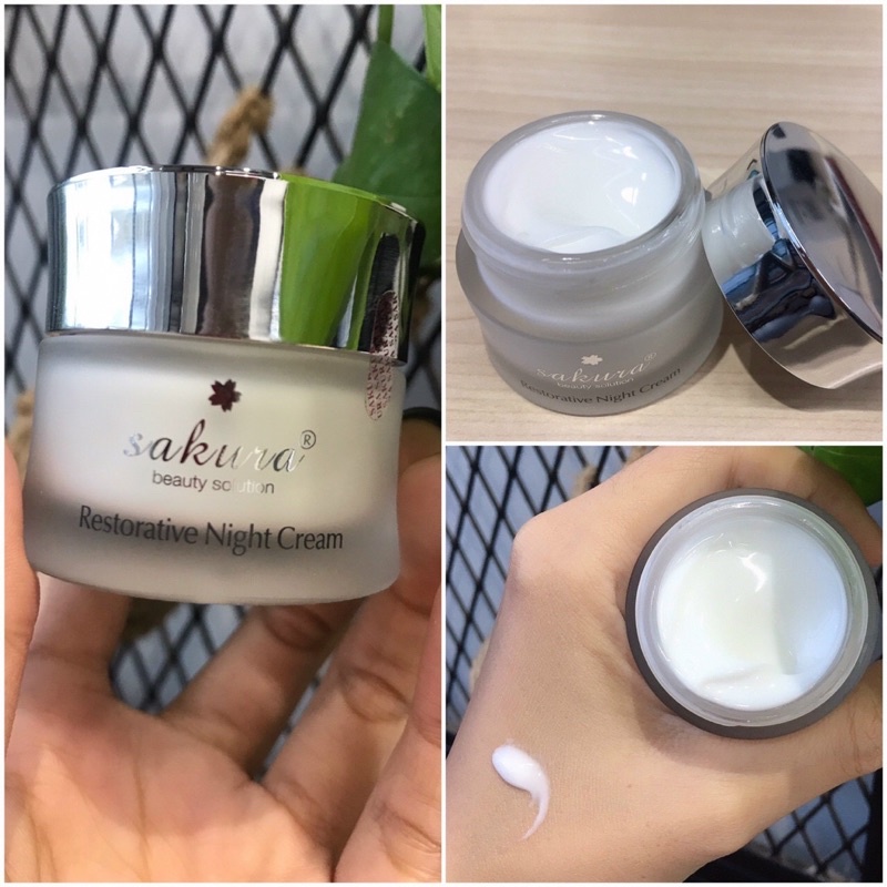 Kem dưỡng phục hồi da, làm chậm quá trình lão hóa ban đêm Sakura Restorative Night Cream