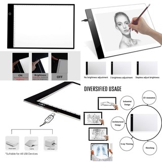 Bộ Bảng Vẽ Cỡ A4 Tích Hợp Đèn Led + Dây Cáp Usb Tiện Dụng