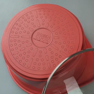 NỒI ĐÚC VÂN ĐÁ ĐÁY TỪ CERAMIC GREENCOOK - SIZE 20-24