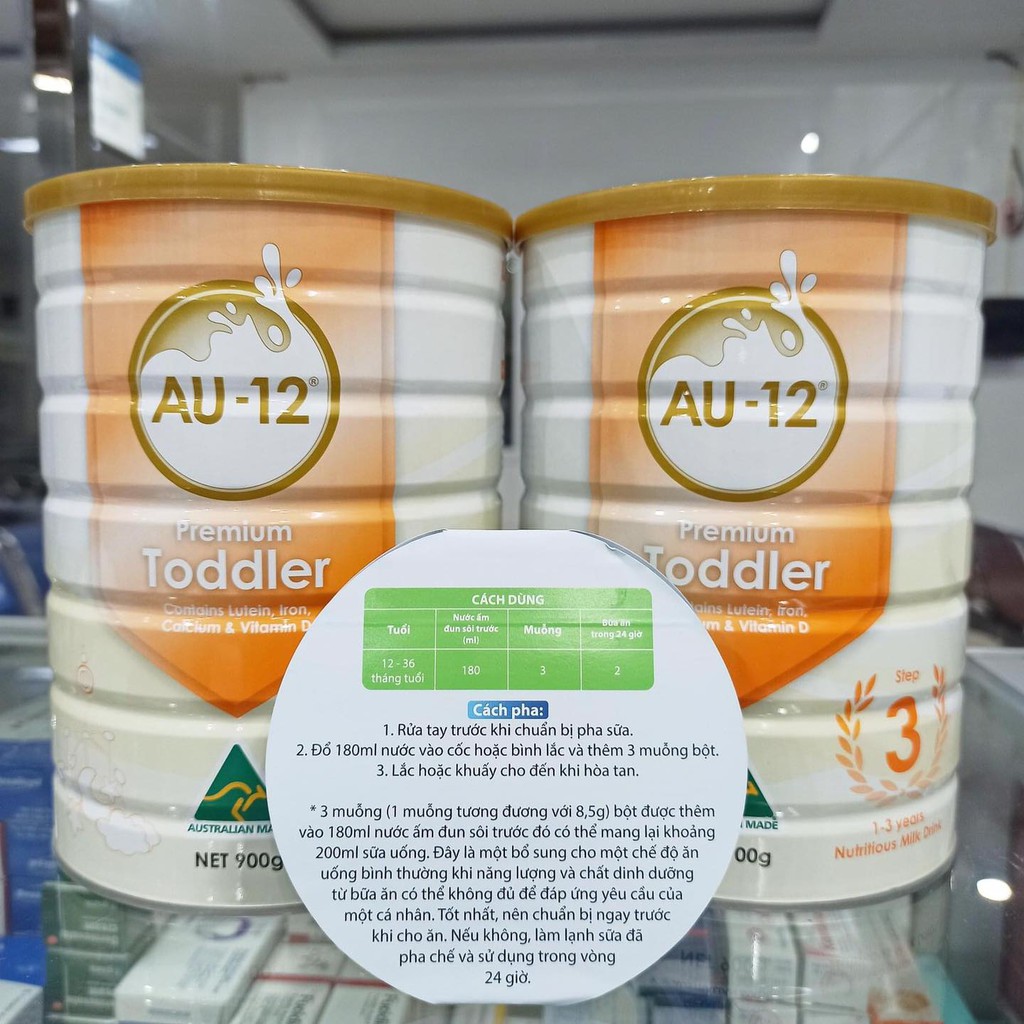 sữa AU-12 úc số 3 900 gram