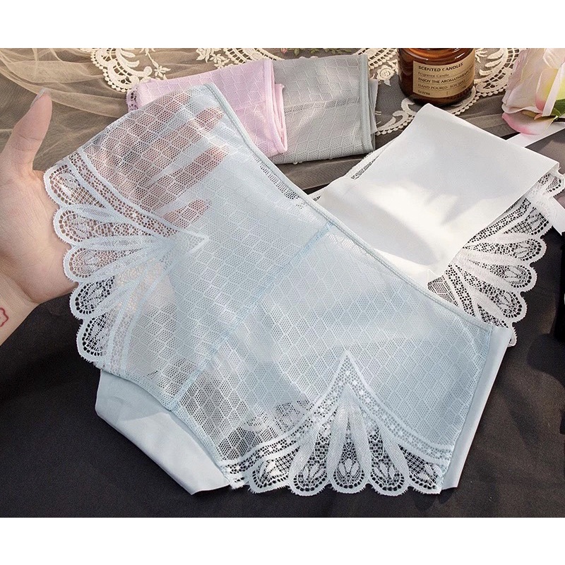Quần Lót Nữ ❤️Quần Lót Ren Su Cánh Tiên cao cấp mềm mại kháng khuẩn gợi cảm 9088
