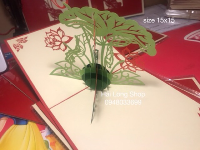 Hoa Sen 1 - Lotus - Flower - Thiệp 3D ( VN )