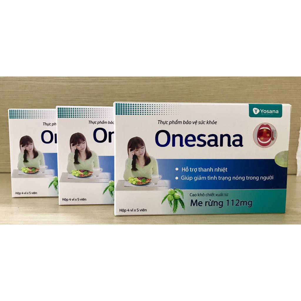 Viên ngậm nhiệt miệng ONESANA – Giảm đau nhiệt miệng, giúp thanh nhiệt, giảm nóng trong (20 viên)