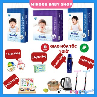 Bỉm Goldgi 💝FREESHIP💝 Goldgi Nội Địa Nhật Dán/Quần Đủ Size NB92/S84/M66/M60/L56/L48/XL44/XXL32