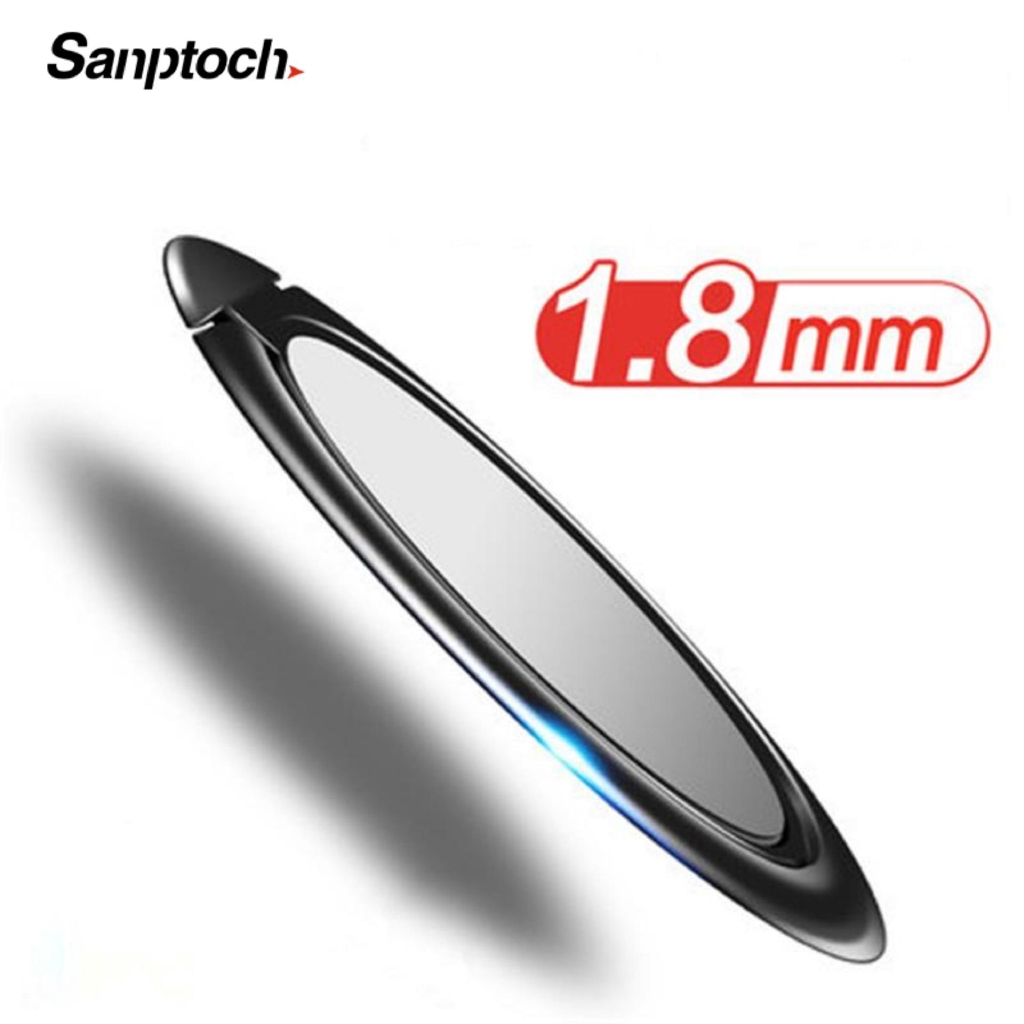 Sanptoch Siêu mỏng 1.8mm Di Động Điện Thoại Nhẫn 90 Độ Xoay Được Điện Thoại Thông Minh Đế Đứng Dành Cho iPhone Samsung