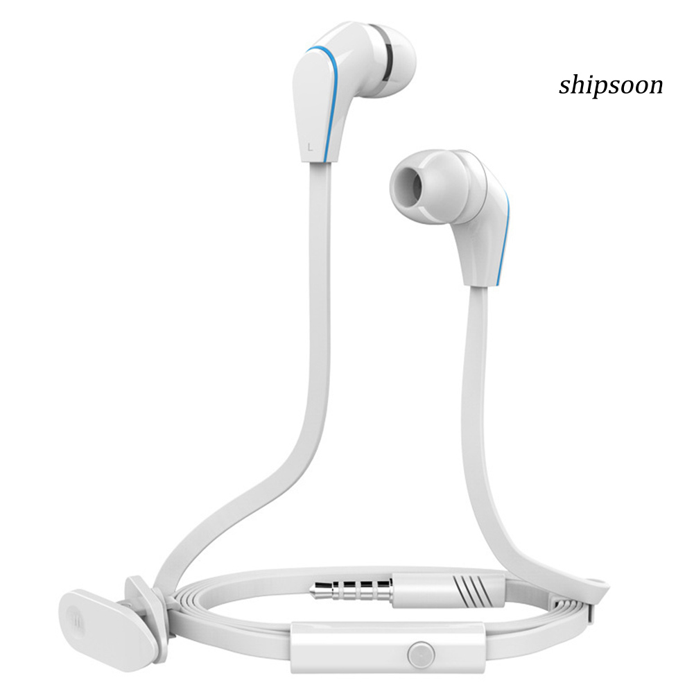 snej  JM12 Universal In-Ear Wired Earphone Stereo Music Earbuds Headphone with Mic