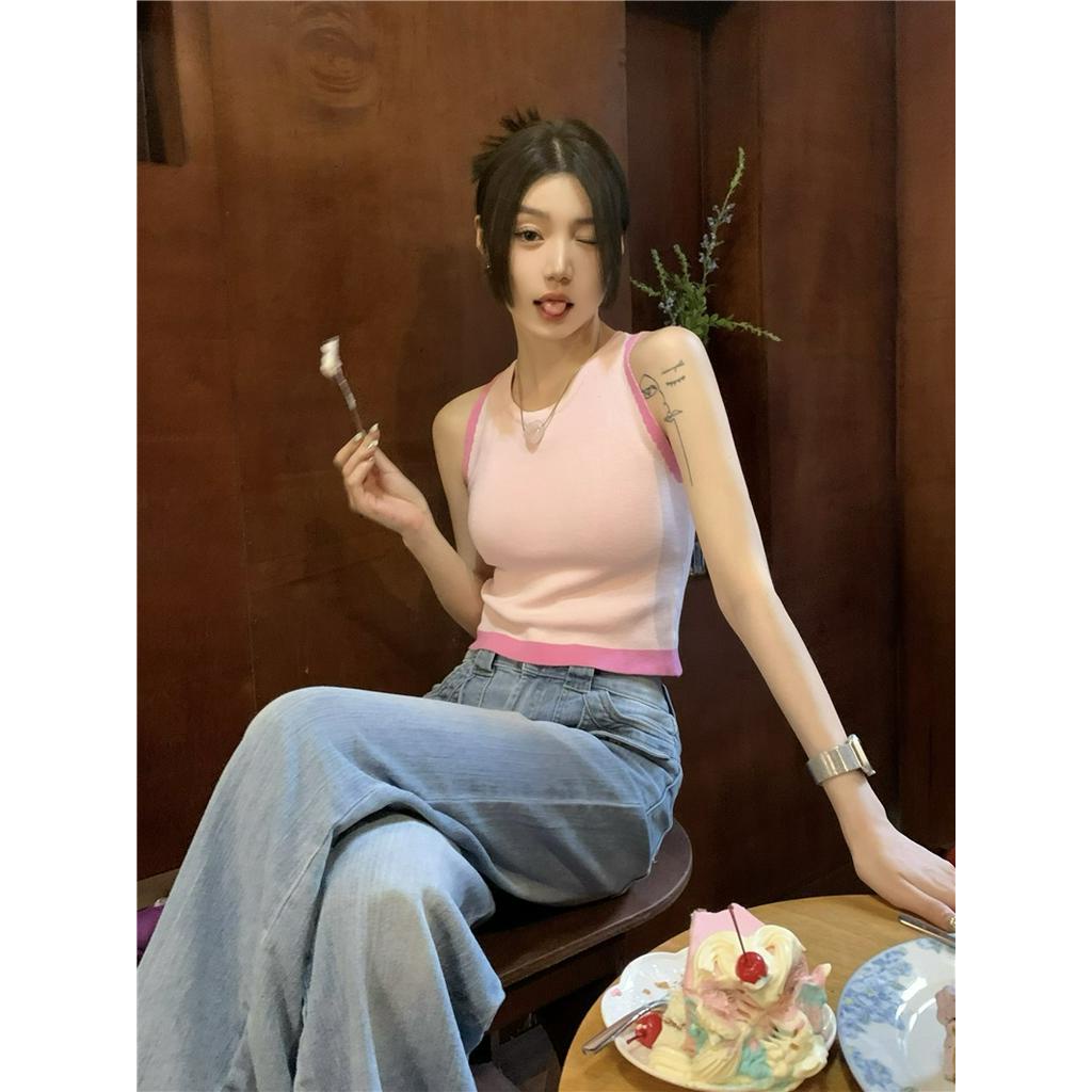 Áo Hai Dây Dệt Kim Dáng Ôm Thời Trang Mùa Hè 62161