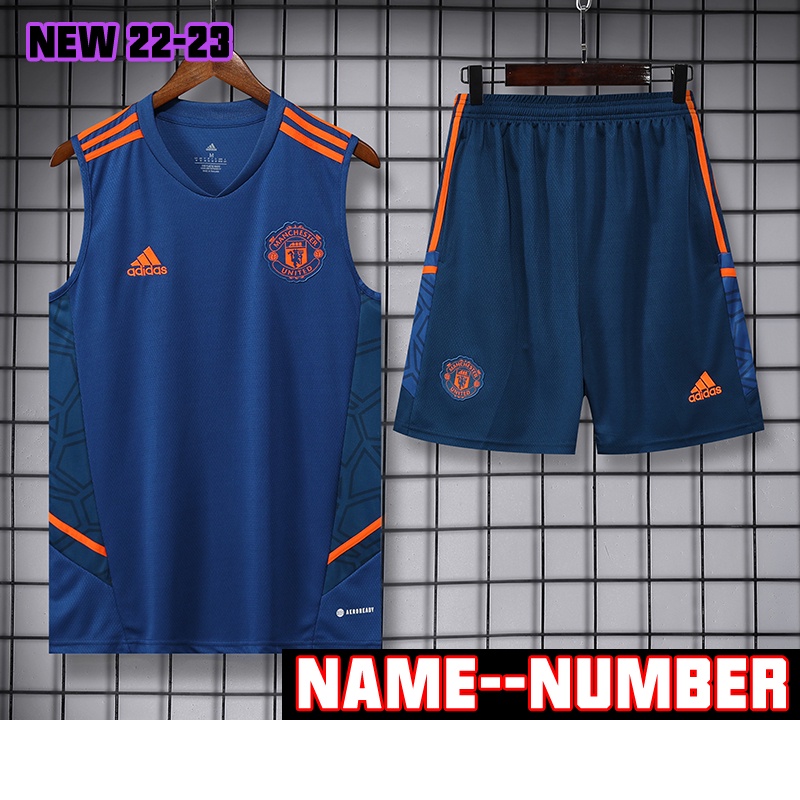 Bộ Quần Áo Bóng Đá Sát Nách 2022-23 Manchester United Size s-2xl*