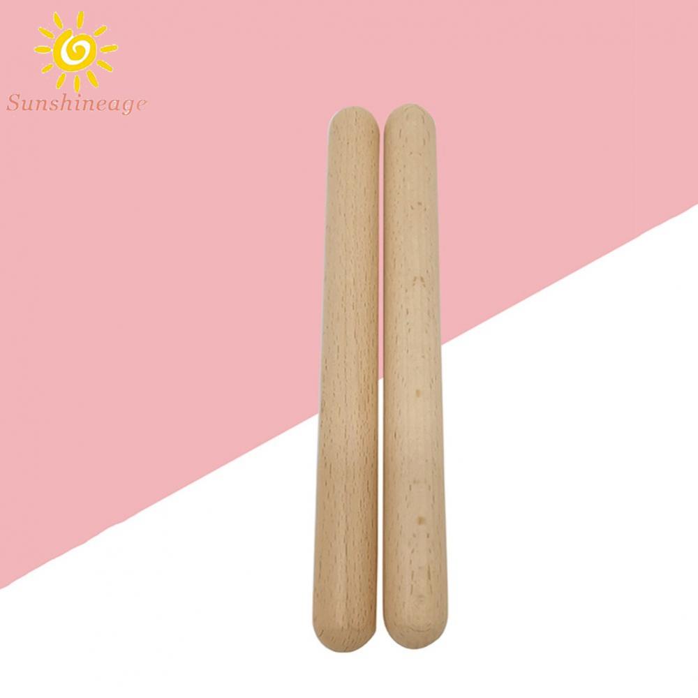SUNAGE- ~2pcs/set Percussion Wooden Drum Stick Rhythm Learning-Education Toddler Newest【SUNAGE-HOT Fashion】