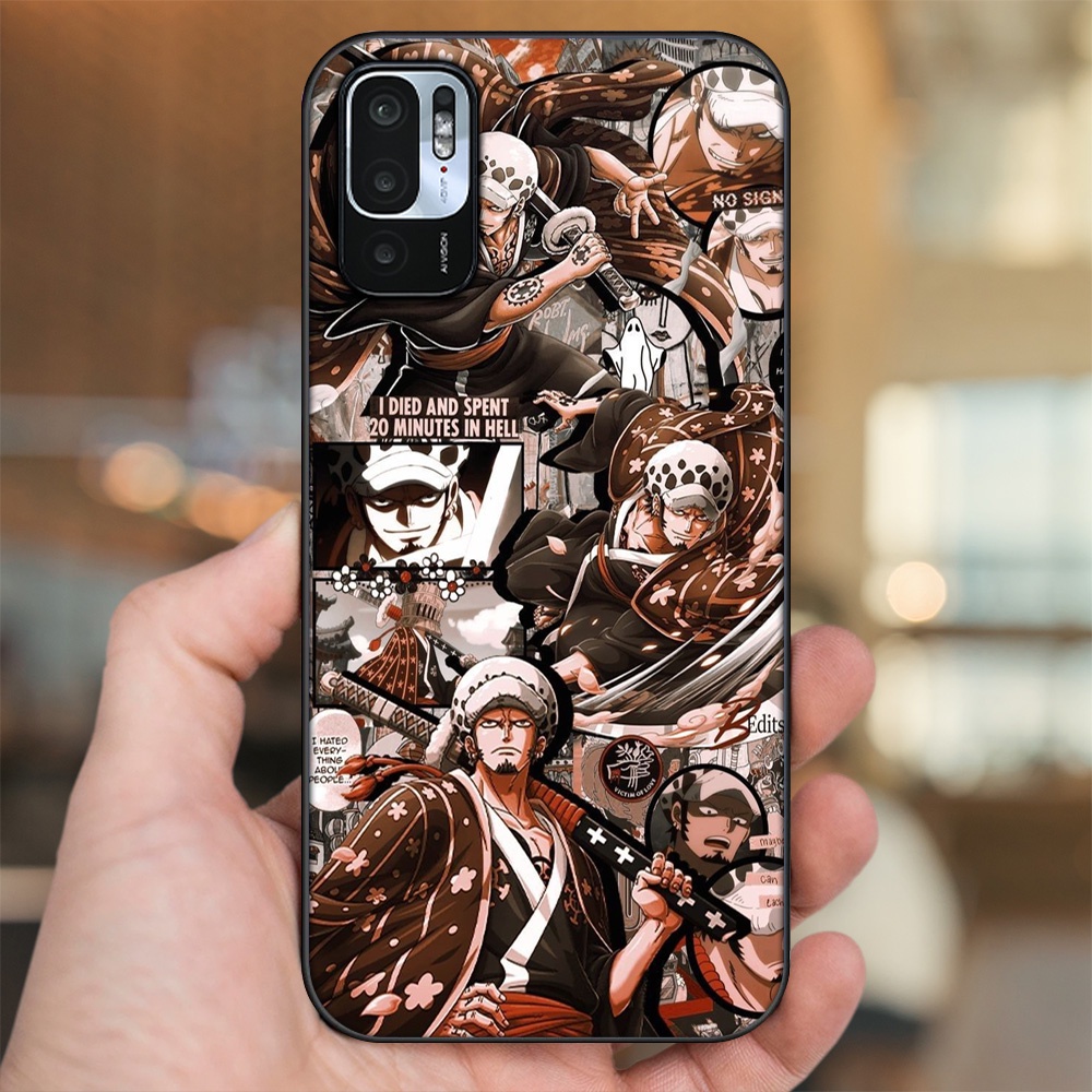 Ốp lưng Xiaomi Redmi Note 10 5G viền đen in hình Law One Piece