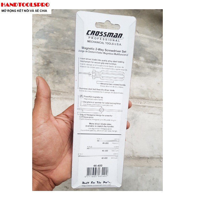 Vít dẹp và bake trở đầu dài 6x200mm Crossman 46-400