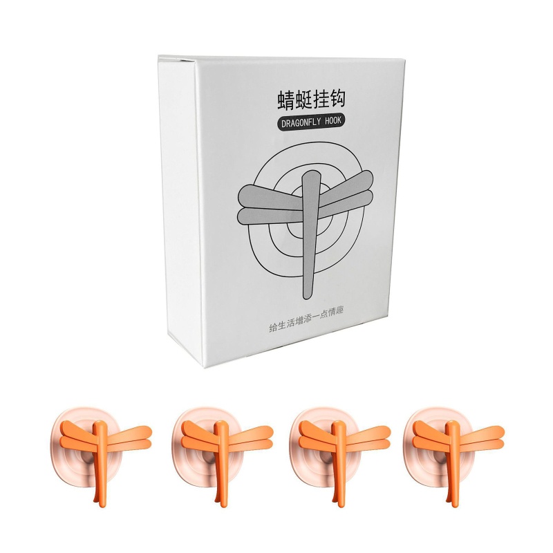 Set 4 Móc Treo Đồ Hình Chuồn Chuồn Nhiều Màu Sắc