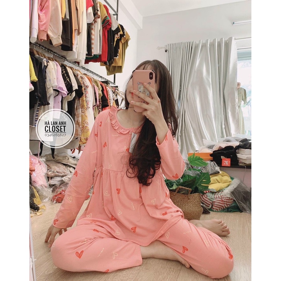 BỘ COTTONG TYM DÀI MẶC BẦU VÀ SAU SINH