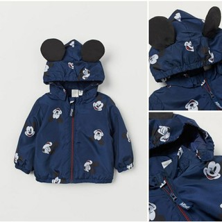 Áo khoác gió lót nỉ săn sale H.M UK sz 9-12m, 12-18m