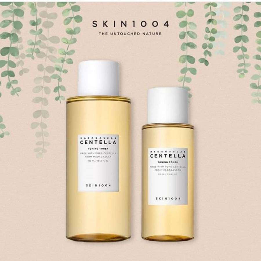 Nước Hoa Hồng Phục Hồi Và Tái Tạo Da Chiết Xuất Rau Má Skin1004 Madagascar Centella Toning Toner 400ml/210ml