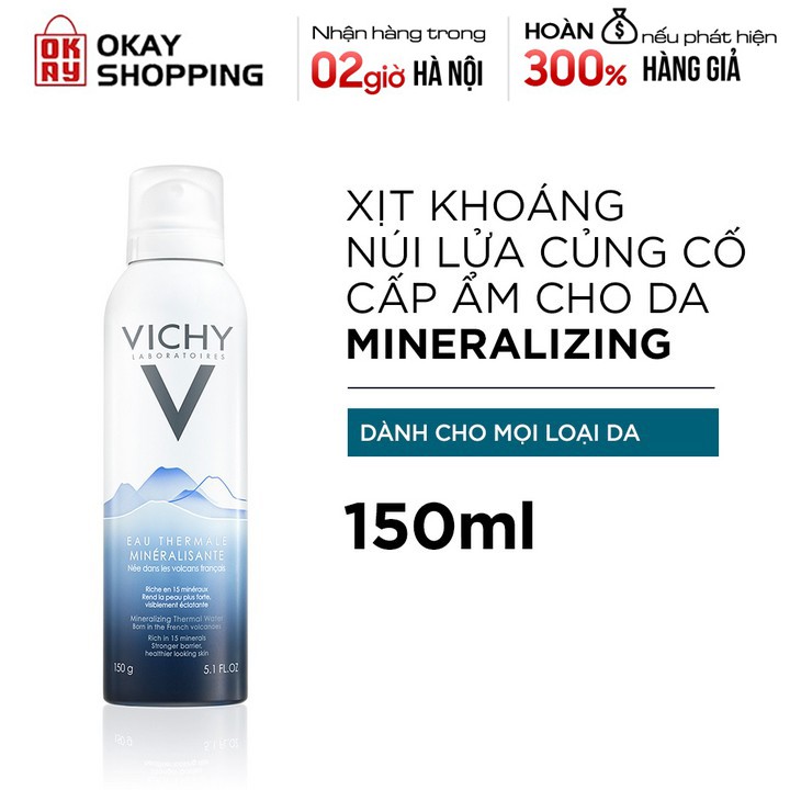 Nước khoáng dưỡng da Vichy Mineralizing Thermal Water 150ml