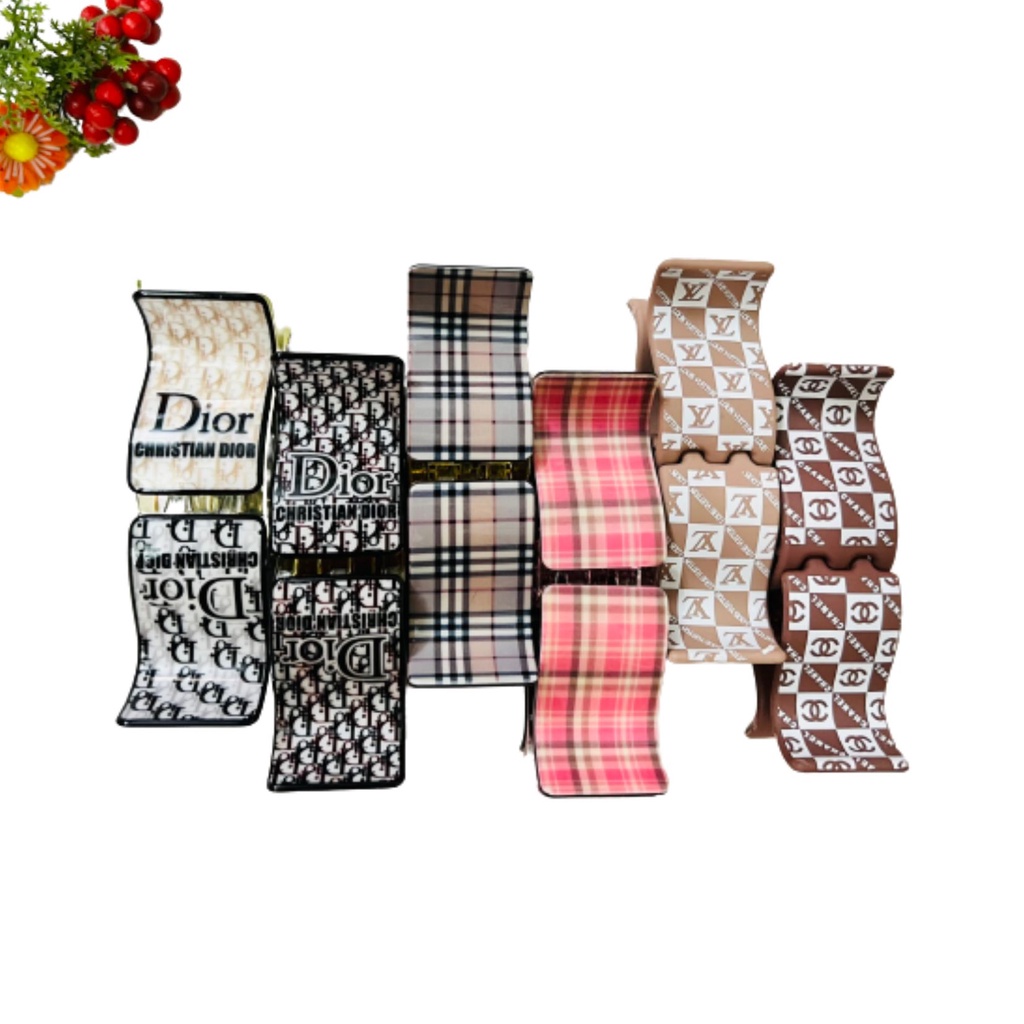 [Hình thật] Kẹp tóc càng cua 5 răng 3D cao cấp honey nhiều họa tiết dễ thương K5R